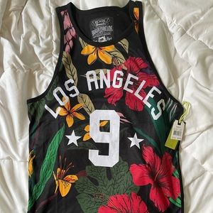 Los Angeles: Men’s floral tank top size M